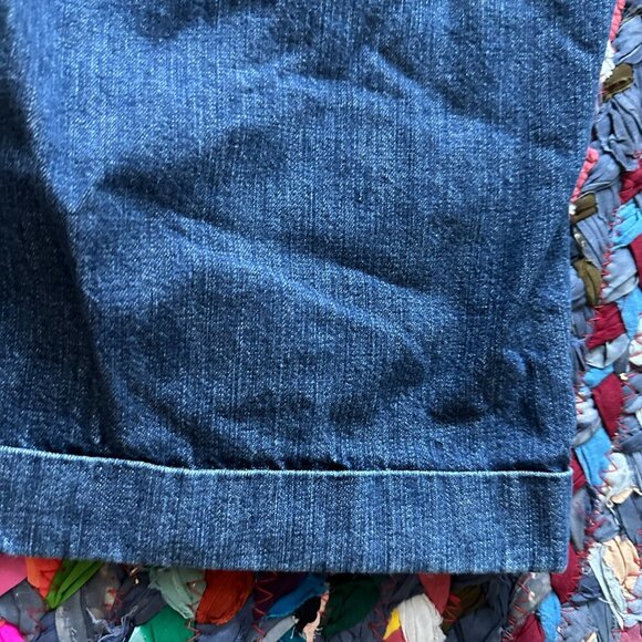 Y2K Old Navy Blue Jean Denim Bermuda Shorts Women's Size 6 Summer Vacay Beach - Picture 12 of 16